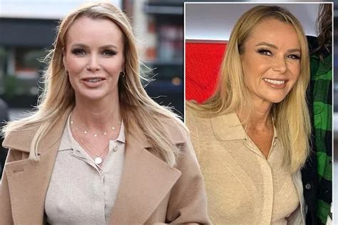 Bgt Babe Amanda Holden Flaunts Trim Figure In Skintight Jumpsuit At