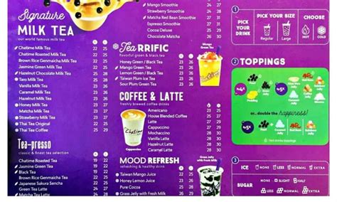 Daftar Menu Chatime Dan Pilihan Topingnya Mana Kesukaanmu