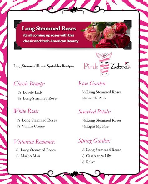 Long Stemmed Roses Recipes Pinkzebrahome Lancasterscents La