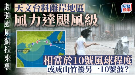 颱風蘇拉︱山竹之後再掛10號波？天文台預測長洲等離岸地區風力達颶風程度