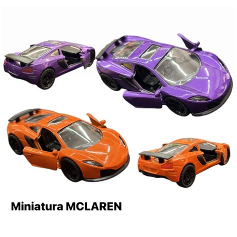 Brinquedo Miniatura Mclaren P1 Supra Onibus Carro Carrinho De Ferro