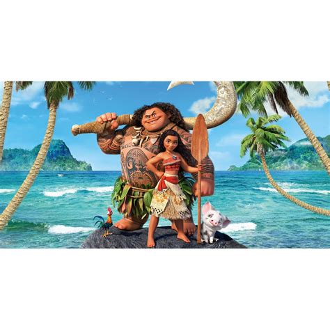 Painel Retangular Sublimado Em Tecido Tema Moana 3x2 Shopee Brasil