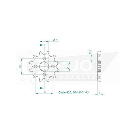 Kit Chaine Origine Honda C 50 Z 13x40 420 Sans Joints Toriques