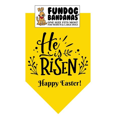 He Is Risen Easter Dog Bandana K 9 Goldmine