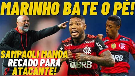 MARINHO BATE O PÉ E TOMA DECISÃO BRUNO HENRIQUE REVELA CONSELHO DE