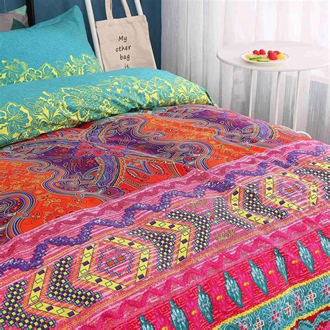 Dodou Boho Style Bedding Set Boho Duvet Cover Set Bohemian Bedding Set 3psc Que Ebay