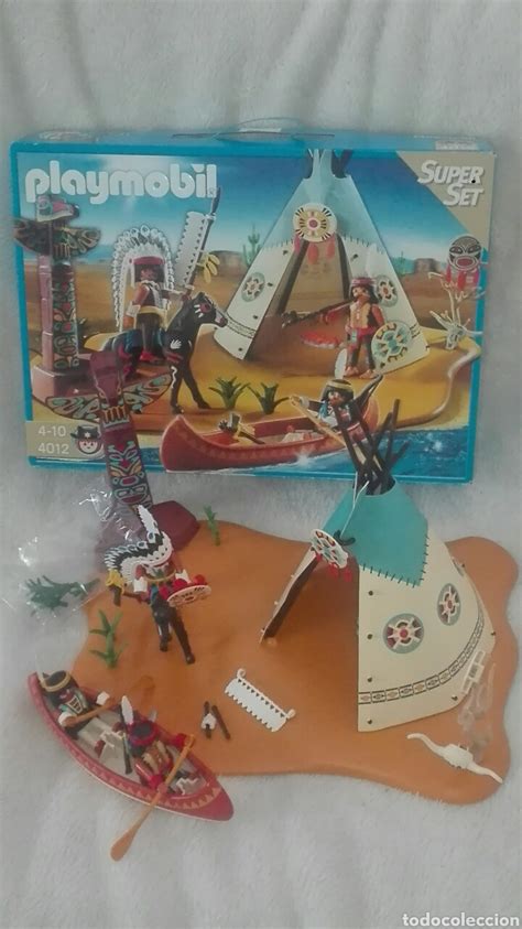 Playmobil 4012 Super Set Indio En Su Caja Vendido En Venta Directa