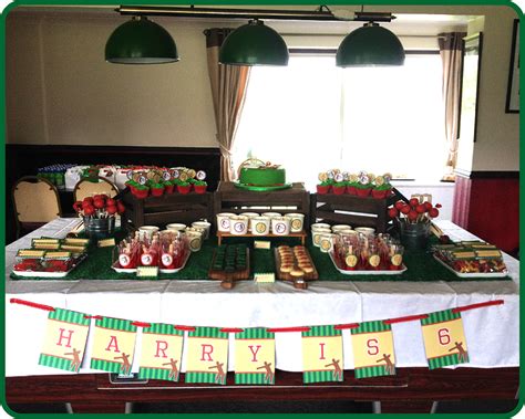 Cricket Party Theme Birthday Party Ideas Photo 1 Of 5 Catch My Party