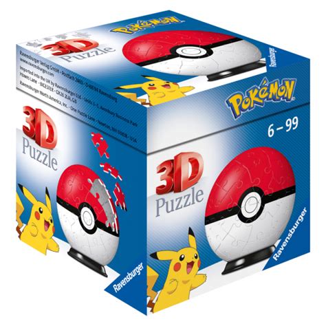 Puzzle Ball 3d Pokémon Motiv 1 Položka 54 Dílků Bambule Království