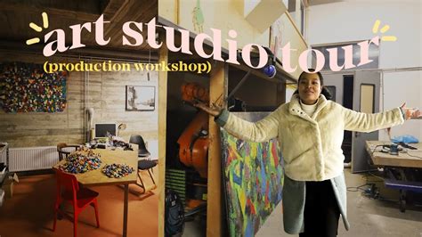 Art Studio Vlog 001 🧑‍🎨 Inside Tour Of An Art Production Studio 🎨