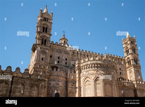 The East Side Of The Norman Cattedrale Palermo Cathedral Sicily