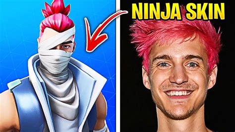 5 Youtuber Mit Eigenem Fortnite Skin Ninja Tfue Standart Skill