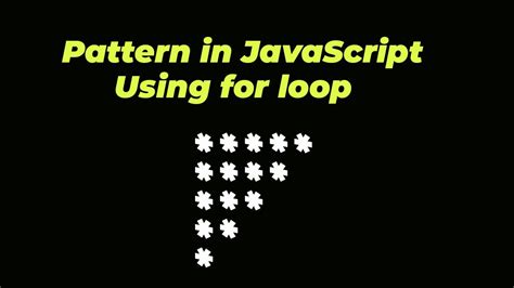 Pyramid Stars Pattern In Javascript Using For Loop Heeman YouTube