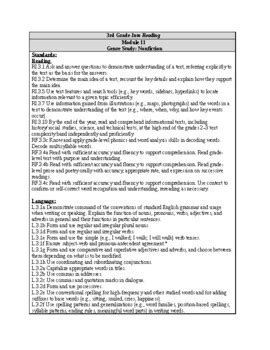 Hmh Into Reading Rd Grade Module Unit Plan Editable By Forge