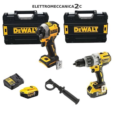 Dewalt Dck P T Kit V Avvitatore Percussione Dcd P Avvitatore