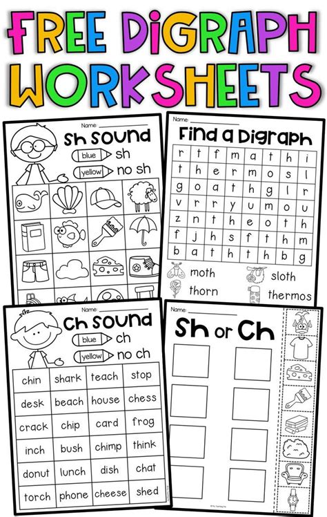 Ch Digraph Worksheets