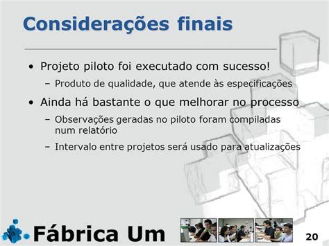 Projeto Piloto Conclus O Em Agenda Projeto Piloto Descri O