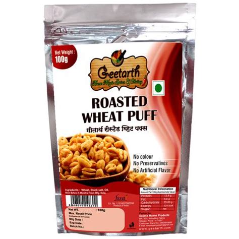 Buy Geetarth Roasted Wheat Puff Crunchy Healthy Snack No