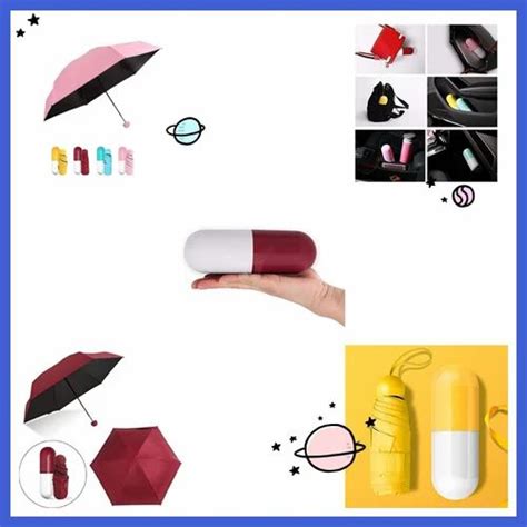 Portable Mini Umbrella For Sun Protection Rain Foldable Pocket Capsule