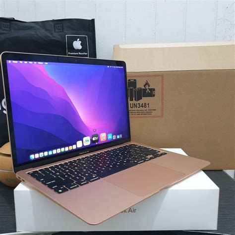 Macbook Air M1 13 Inch Retina Display 8gb 256gb Gold Ex Digimap Garansi On Februari 2024