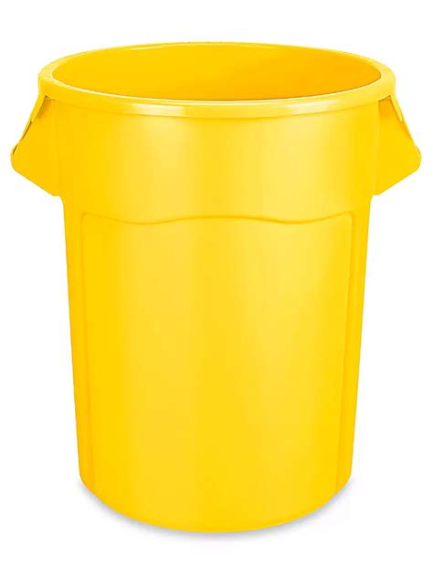 Rubbermaid® Brute® Trash Can - 55 Gallon, Yellow H-1047Y - Uline