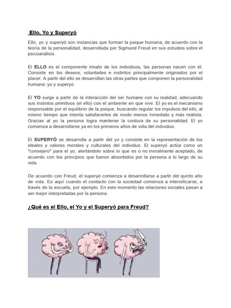 Ello Yo Y Superyó Pdf Carné De Identidad Sicología