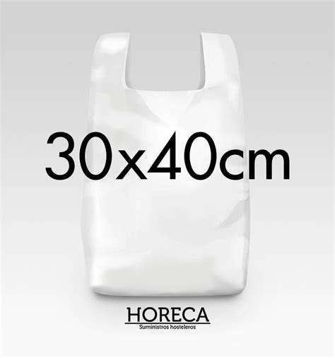 Bolsa Con Asas Blanca X Cm Bolsa Camiseta Uds