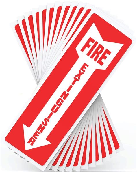 Buy Fire Extinguisher Signs Safety Sign Sticker 12 Pack 4 X 12 5 Mil Vinyl Bright Red