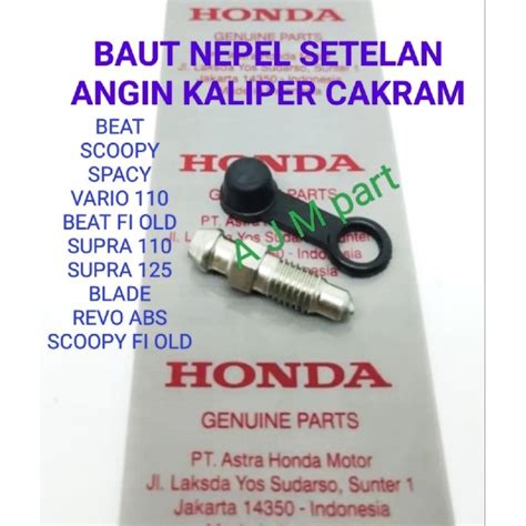 Jual SCREW BLEEDER NEPEL BAUT SETELAN ANGIN KALIPER CAKRAM HONDA BEAT