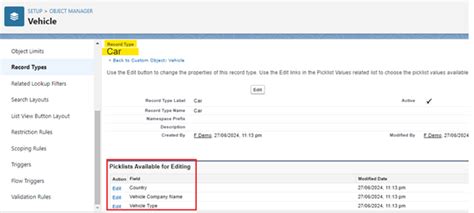 Manage Picklist Values With Salesforce Record Type