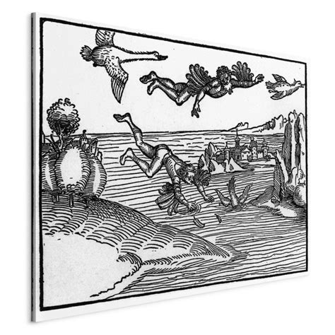 Tableau sur toile The Fall of Icarus Albrecht Dürer Reproductions