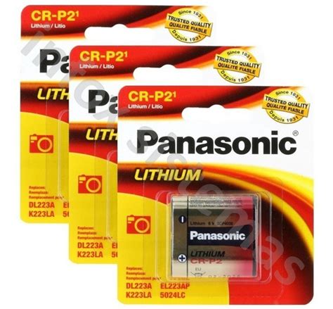 Bateria Panasonic Original Cr P2 Litio 6v en Mercado Libre México