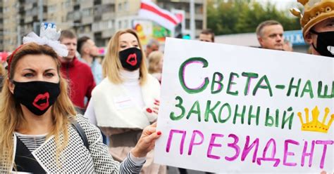 Wei Russland Frauen Protestieren Erneut Gegen Lukaschenko Sn At