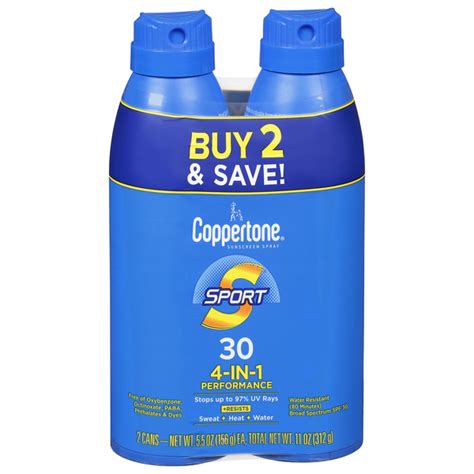 Save On Coppertone Sport 4 In 1 Performance Sunscreen Lotion SPF 30 2