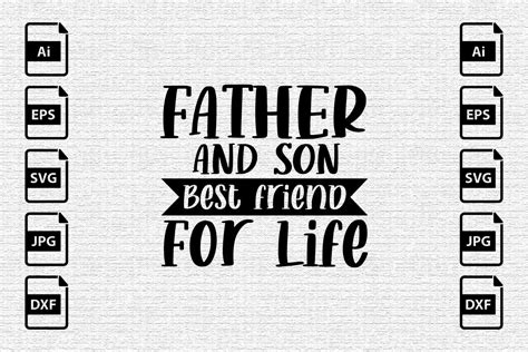 Father And Son Best Friend For Life Graphic By Eye Catch Design