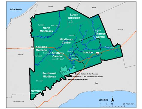 Figure 111 Middlesex London Health Unit Boundaries Mlhu Health Status Resource