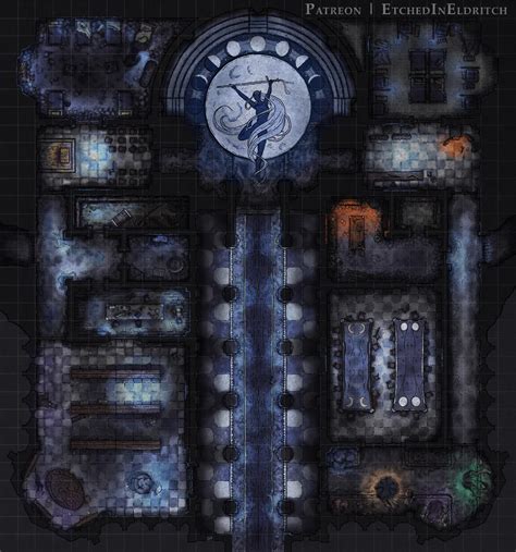 Abandoned Temple Of Eilistraee X Dndmaps Dnd World Map Fantasy