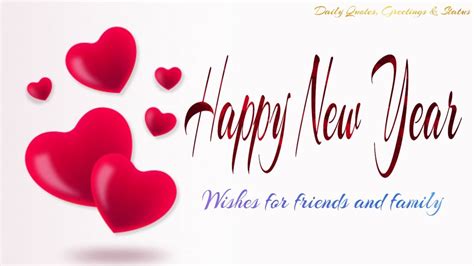 Happy New Year wishes for friends and family | New year with your ...