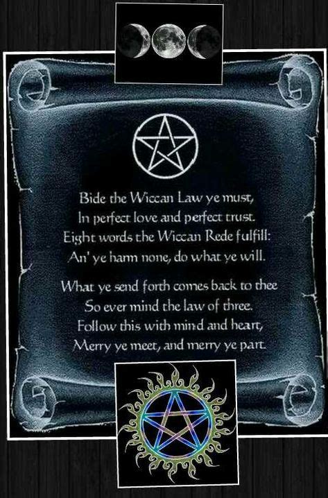 Three Fold Law With Images Wiccan Rede Wiccan Spells Wiccan Spell