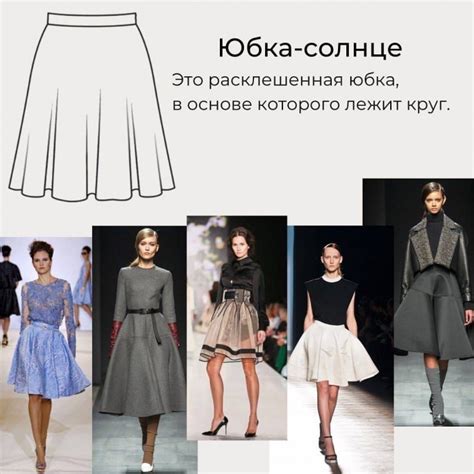 Фасоны юбок