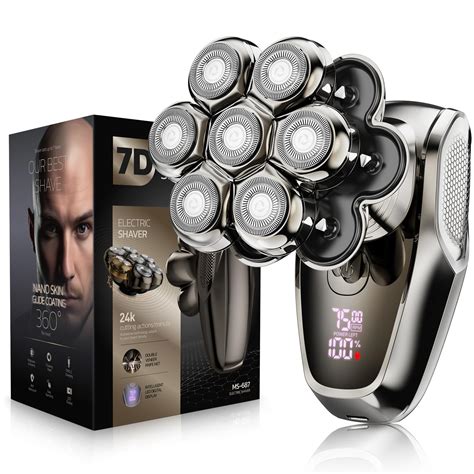 7D Head Shavers For Bald Men SHPAVVER Detachable Head Shaver LED