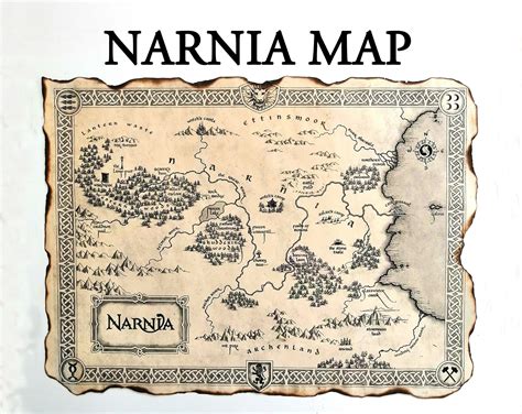 The Chronicles Of Narnia Map The World Of Narnia Map The Narnian