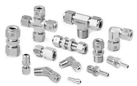 Stainless Steel Double Ferrule Fittings Hydraulic Pipe And Structure