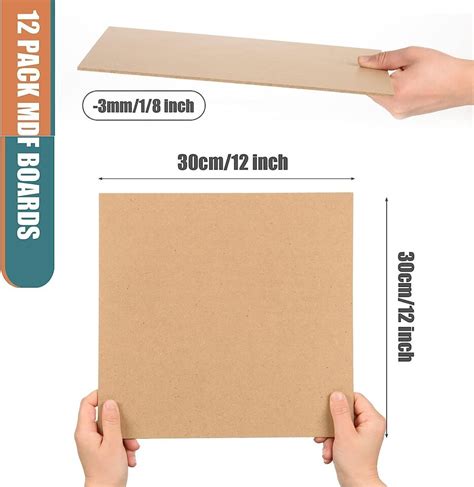 Pack Mdf Wood Board For Crafts X X Inch Mm Thick Medium