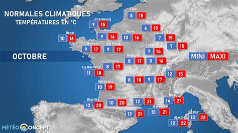 Quelles Sont Les Temp Ratures Moyennes Du Mois D Octobre Actualit S