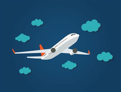 Flat Airplane Icon On Blue Background 2468390 Vector Art At Vecteezy