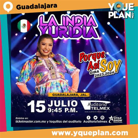Precio De Boletos Para La India Yuridia En Auditorio Te