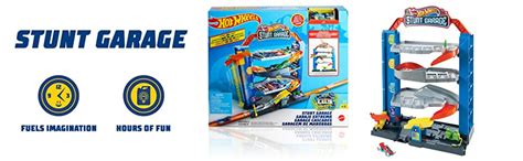 Hot Wheels City Stunt Garage Play Set Gift Idea For Ages To Years Buy Online At Best Price