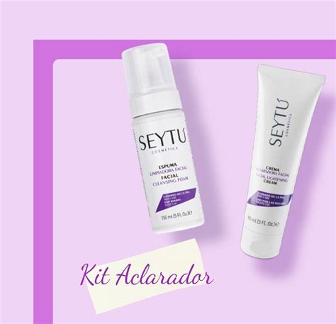 Kit Aclarador Seytu Maquillaje Manchas De Acne Limpiador Facial