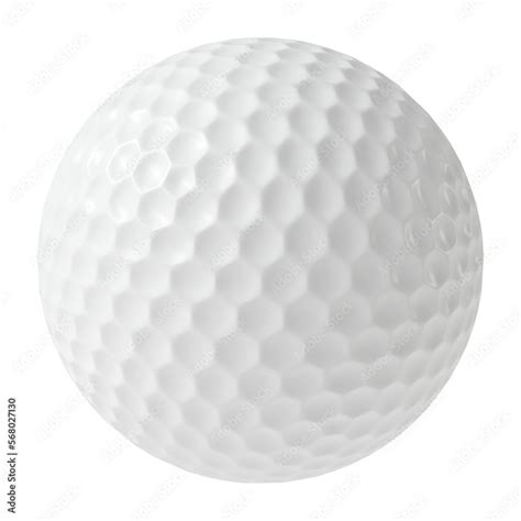 Golf Ball Isolated Transparent Background 3d Rendering Stock